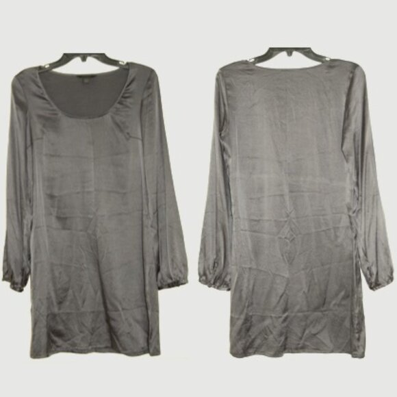 NWOT Express Silk Dress, Women Size S, Gray - Picture 2 of 4